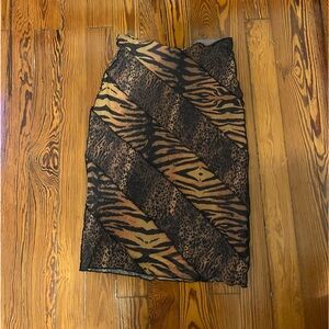 Urban outfitters animal print skirt